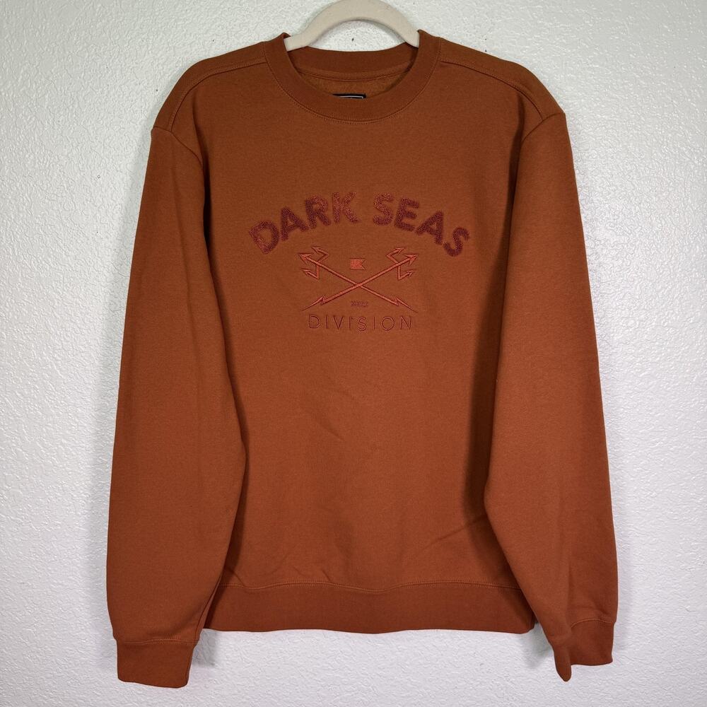 Dark Seas Division Sweatshirt Mens Medium Mason Crew Caramel Heavyweight NEW